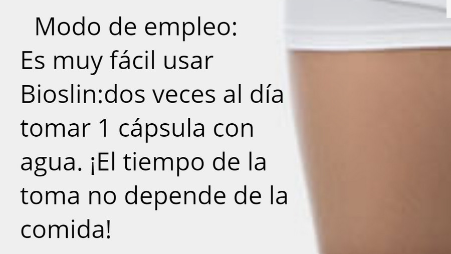 Instrucciones de uso Bioslin