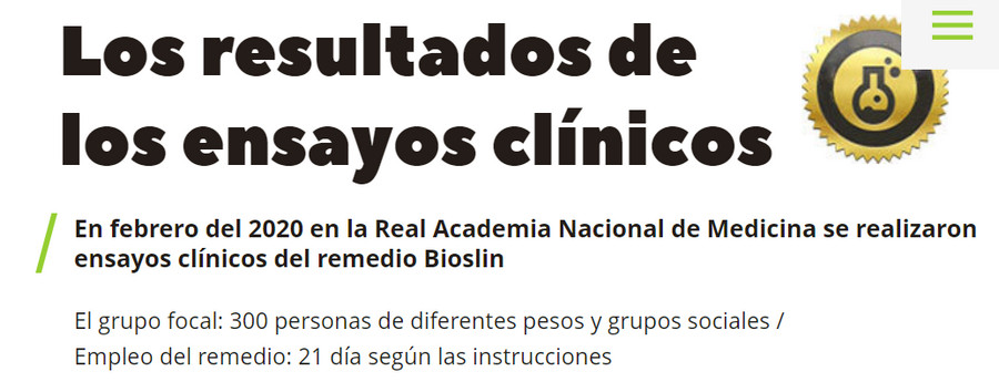 Bioslin como tomar